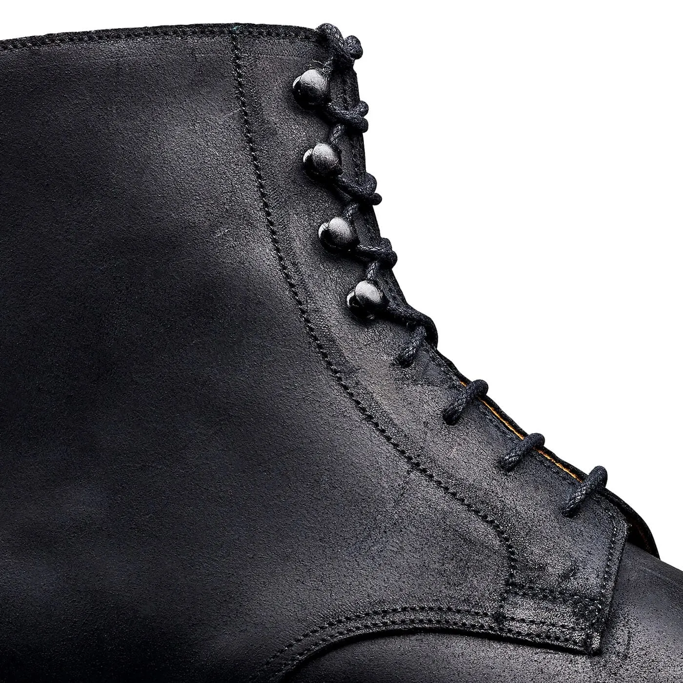 MoistureWicking Soft Cushioning Coniston Black Rough-Out Suede