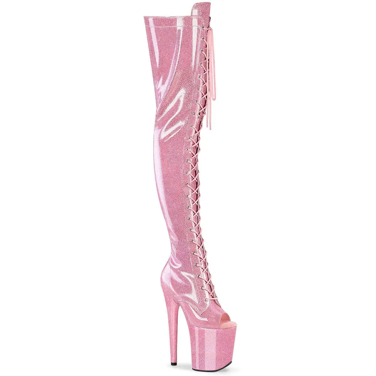 FLAMINGO-3021GP Baby Pink Glitter Patent/M Energy Walk