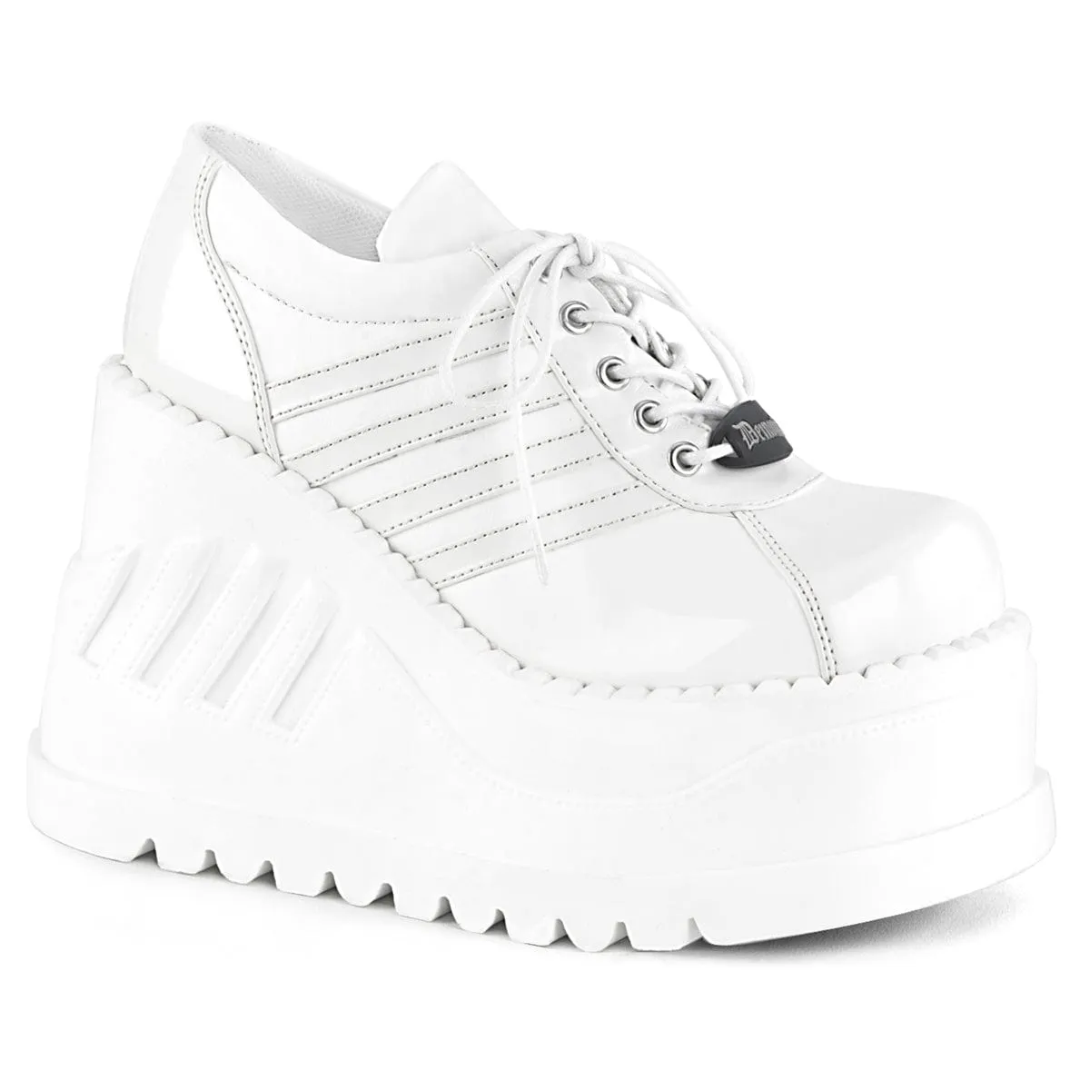 Neo Pop Game Fit STOMP-08 White Patent -Vegan Leather