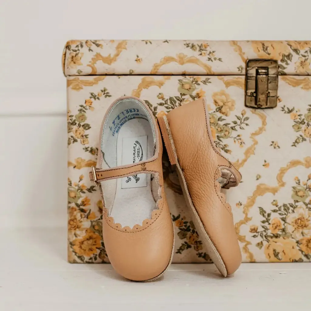 Scalloped Mary Jane - Camel Kids Play