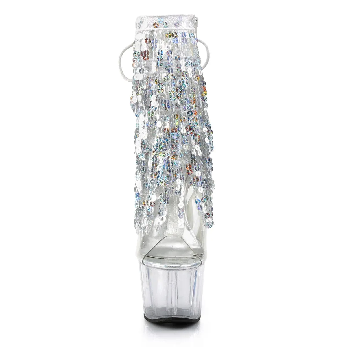 night walk ADORE-1017SQF Clear-Silver Hologram/Clear