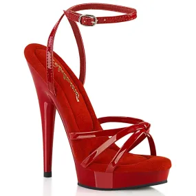 SULTRY-638 Red Patent/Red Classy Sandals