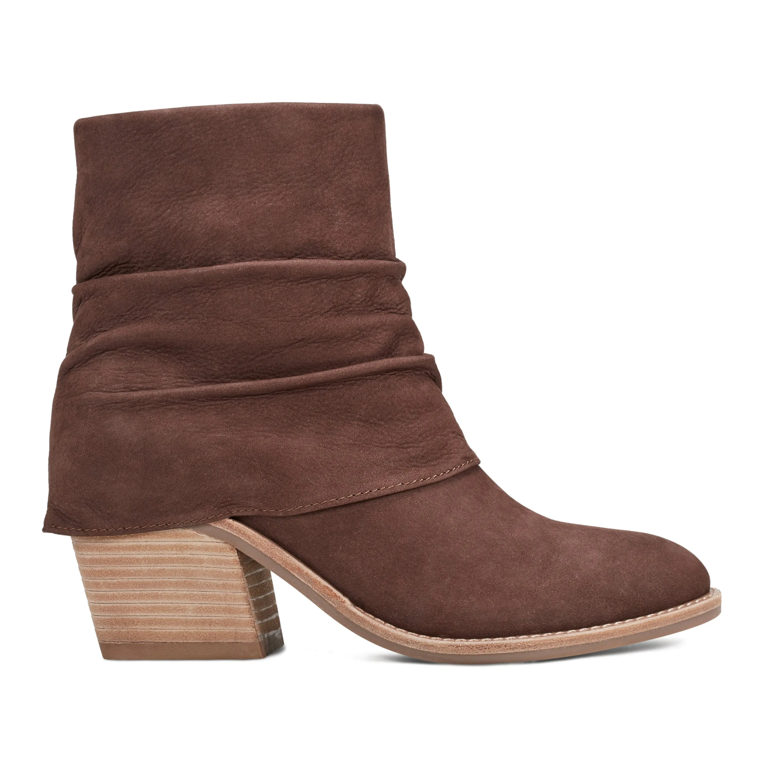 Snow Season Savvy Block Heel Ruched Casual Booties