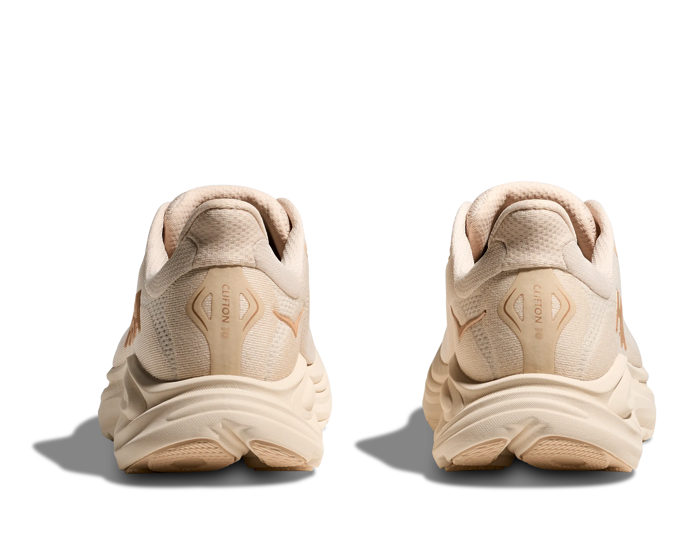 Women's Clifton 10 - Vanilla / Birch Canvas Upper competitive - athlete shoes