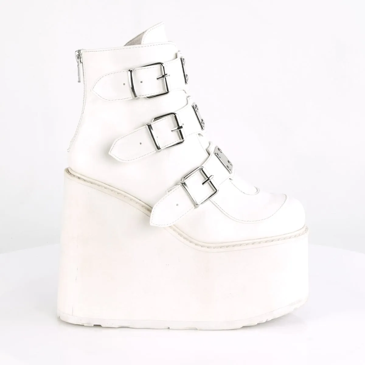 SWING-105 White Vegan Leather Eva Midsole