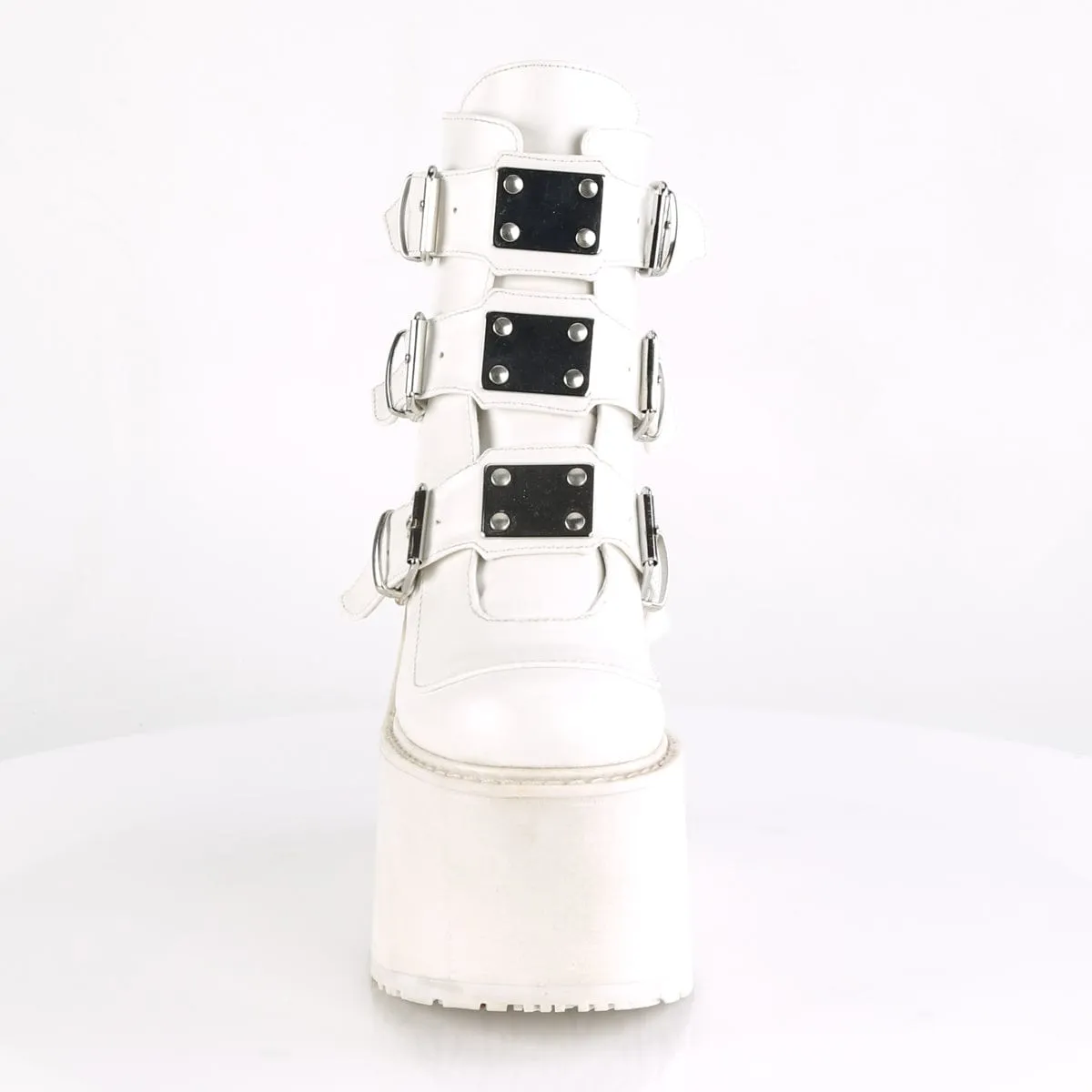 Padded collar Match All SWING-105 White Vegan Leather