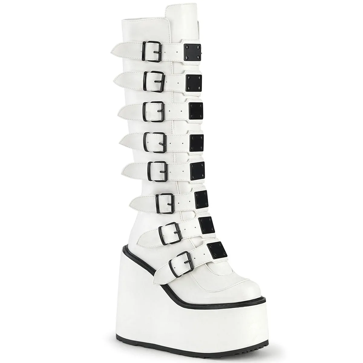 Hard wearing SWING-815 White Vegan Leather
