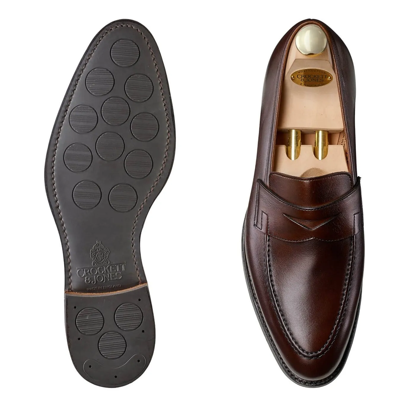 Sydney Dark Brown Burnished Calf (City Sole) Wedding Mode