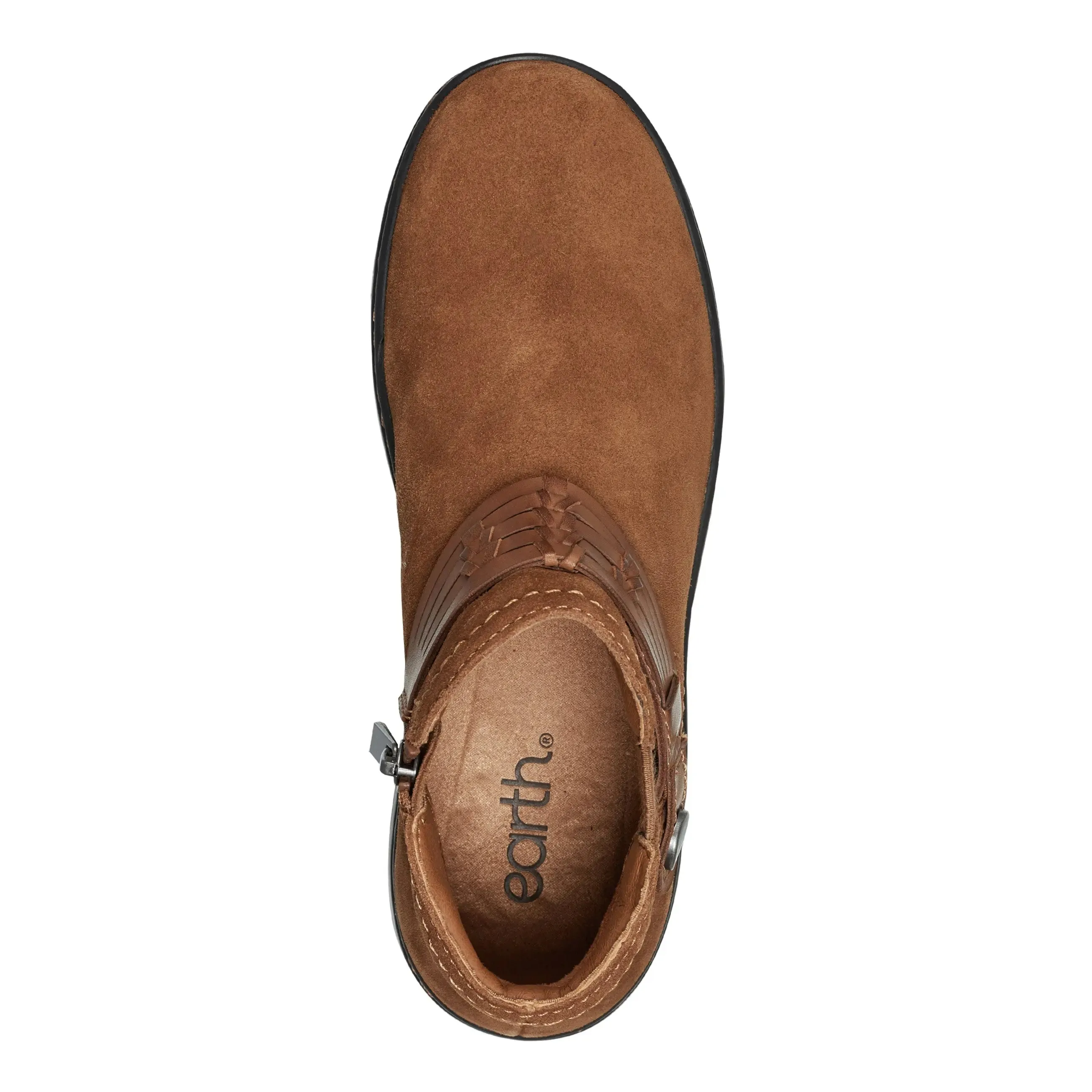 Synal Flat Casual Booties Hiking Boots Pull Tab