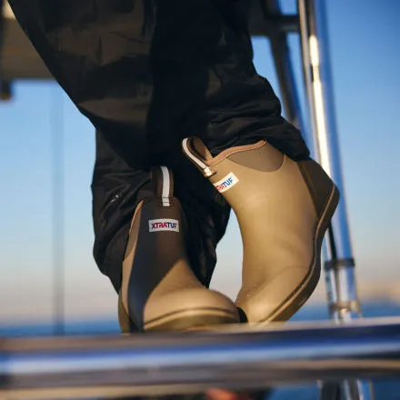 Men's 6" Ankle Deck Boot Warm and Cozy Subtle Lines