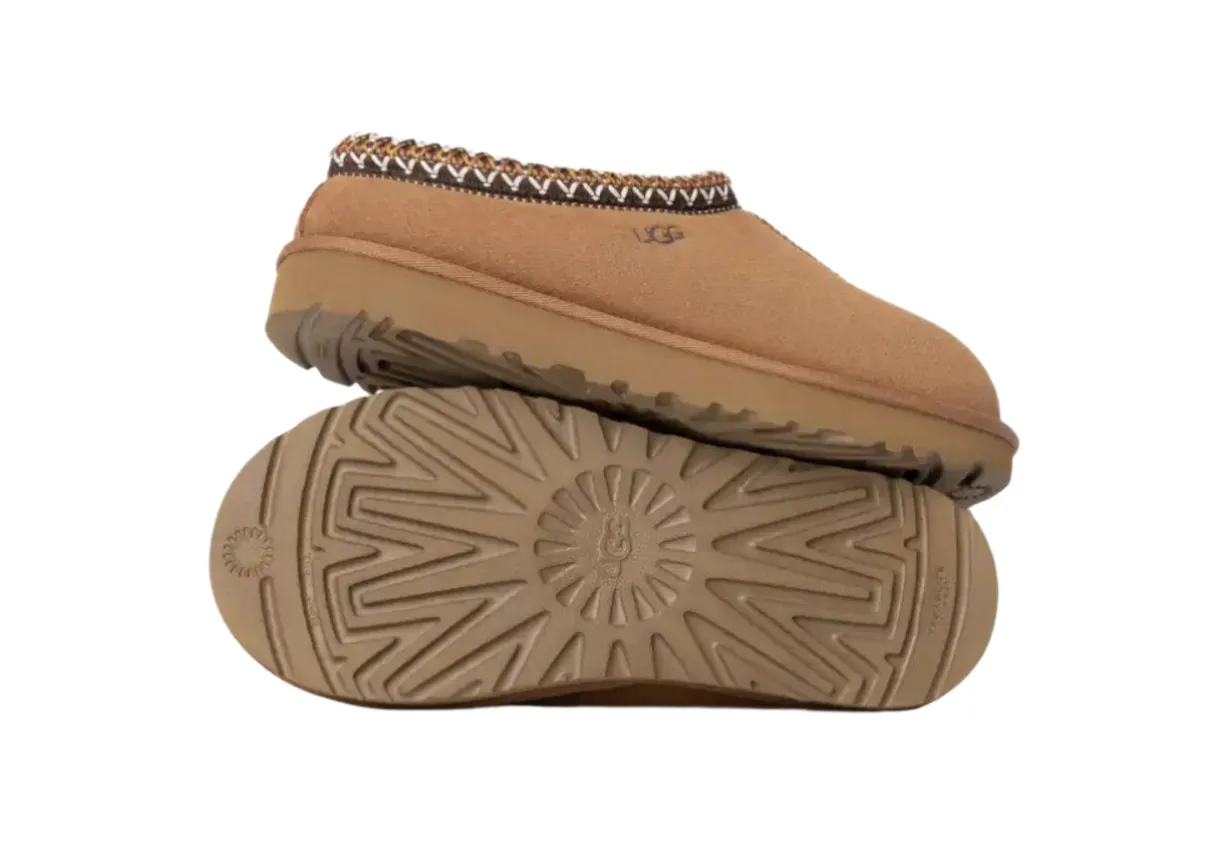 Comfortable Insole Non Marking TASMAN SLIPPER CHESTNUT, WOMENS