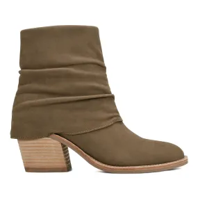 Savvy Block Heel Ruched Casual Booties Quality Design