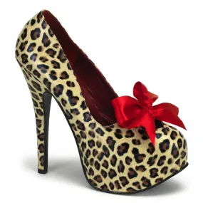 TEEZE-12 Cheetah Print Pu Stylish Stilettos Premium Pumps