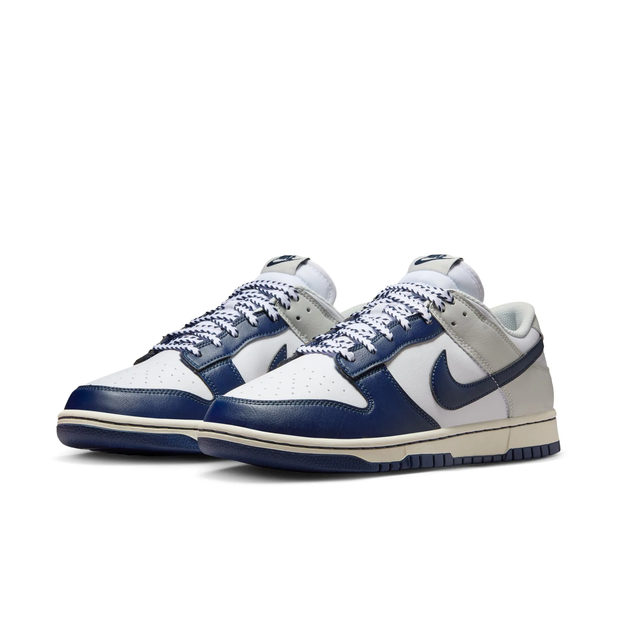 Match All Nike Dunk Low Retro Men's Shoes Color: White/midnight Navy-photon Dust IM2222-101