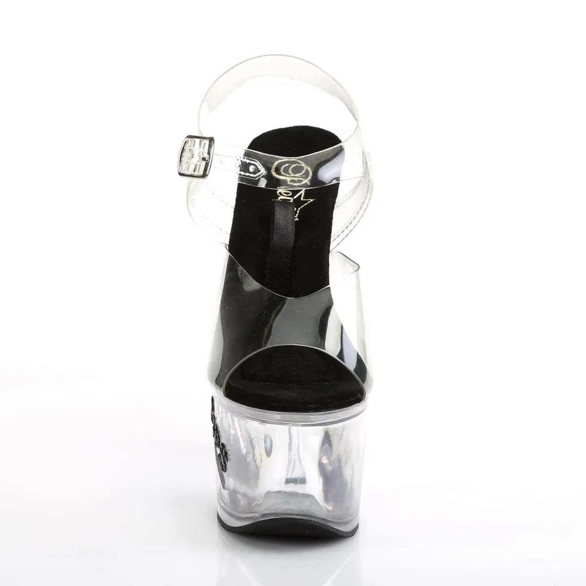 Fashionable Design TIPJAR-708-5 Clear-Black/Clear