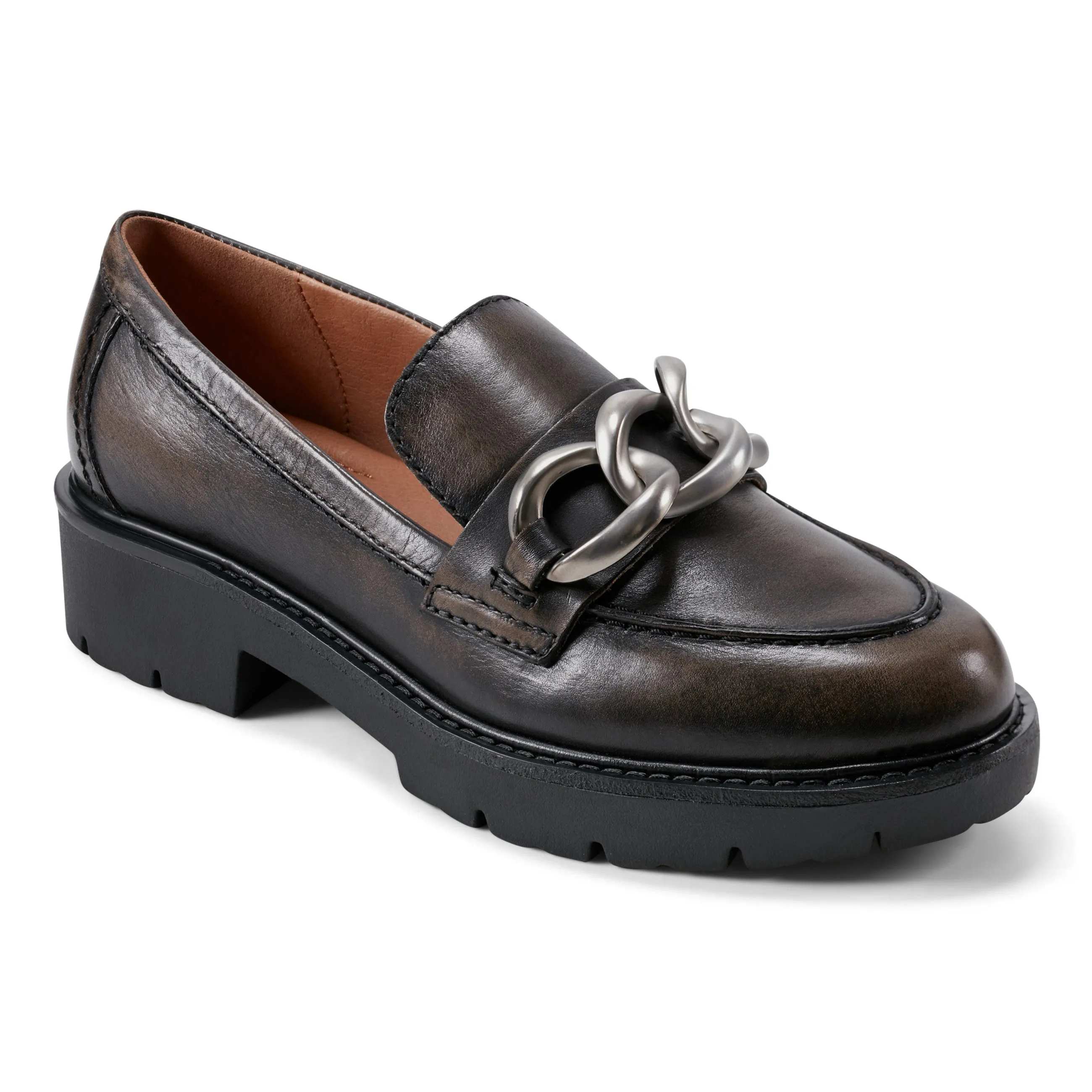 Party Occasion High Shaft Zalor Round Toe Lug Sole Casual Slip-on Loafers