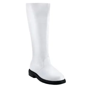 CAPTAIN-100 White Pu Sturdy sole Winter Footwear