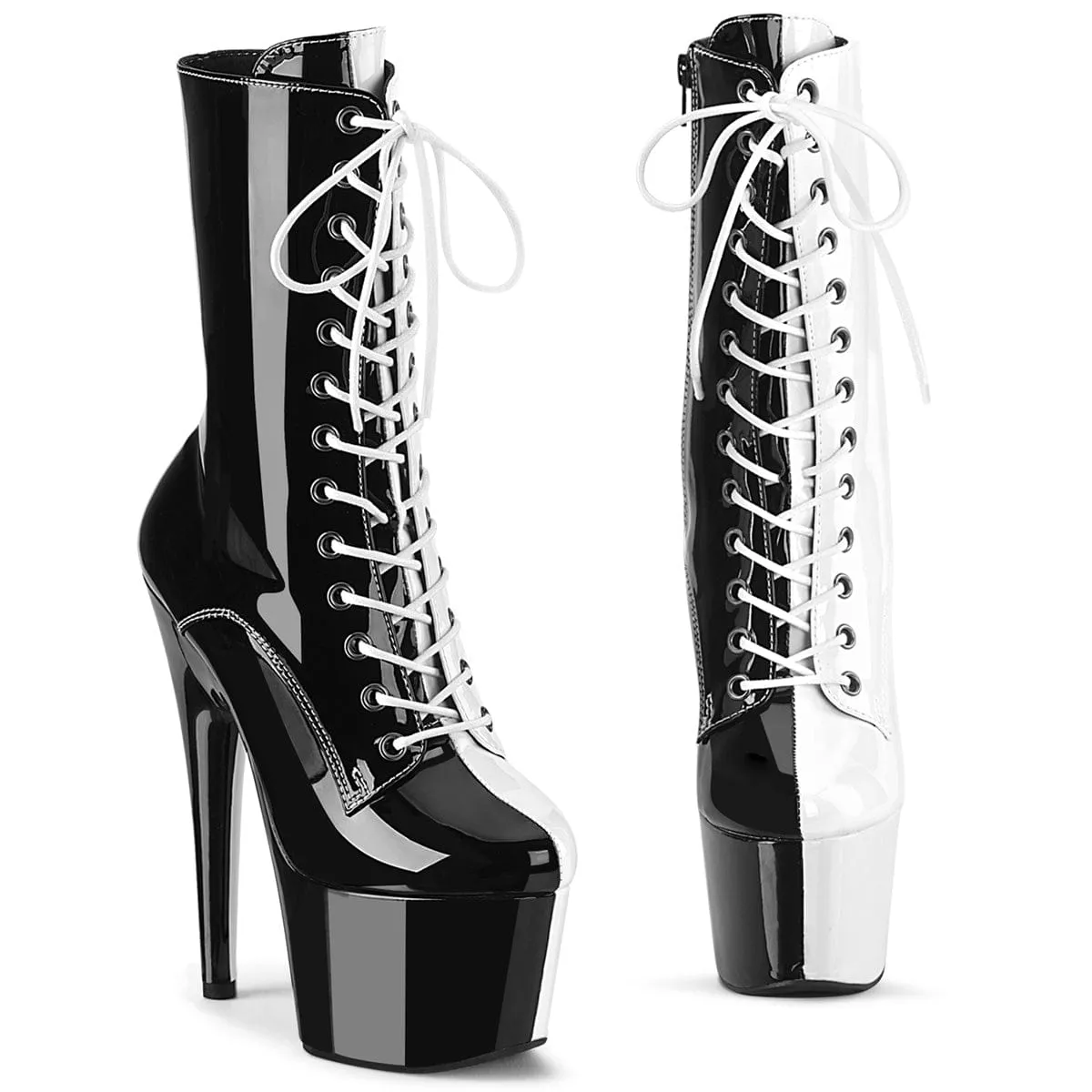 foldable ADORE-1040TT Black-White Patent/Black-White