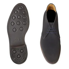 Chiltern Navy Suede Resistant Layer Lace-Up Design