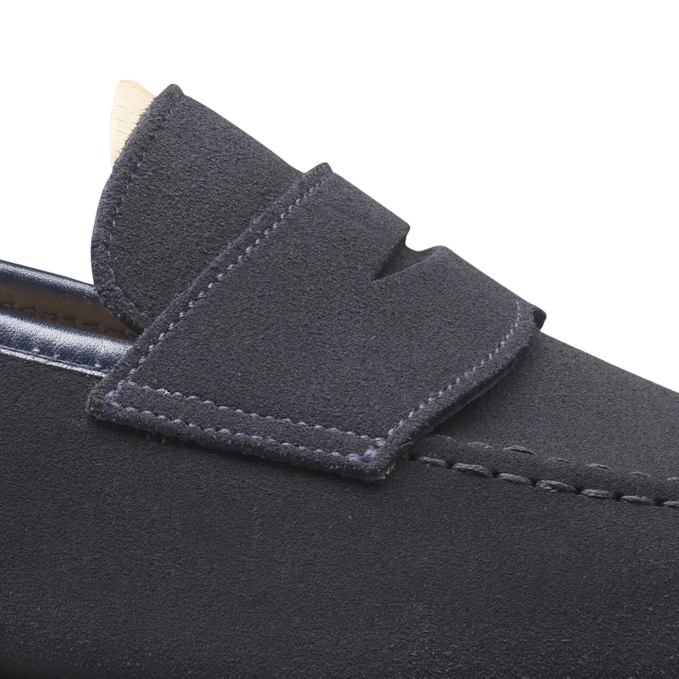 Patent Shine Harvard 2 Navy Suede