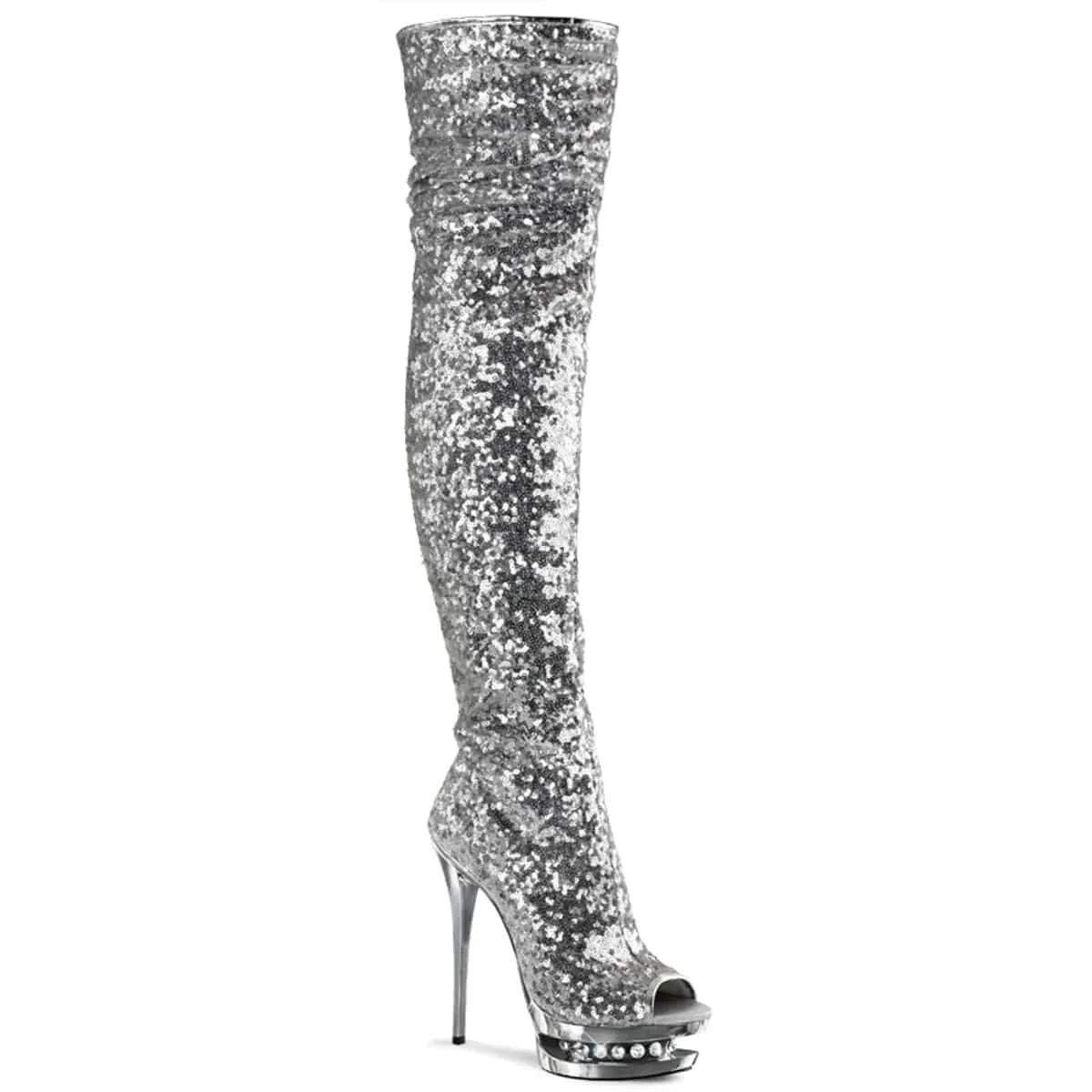 Quick Fit Travel BLONDIE-R-3011 Silver Sequins/Silver Chrome