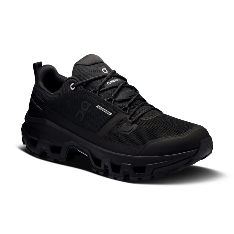 Wide Path Padded Collar Support Men's Cloudrock Low Waterproof Black/Black
