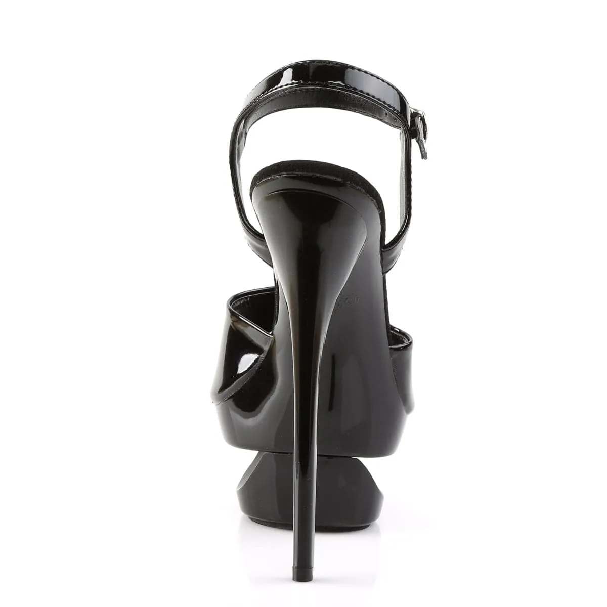 ECLIPSE-609 Black Patent/Black Velcro straps Platform Sole