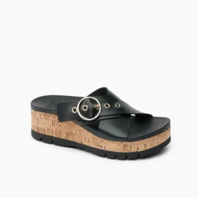 Soft Flexible Trendy Footwear Vista Higher Gia - Black Cork