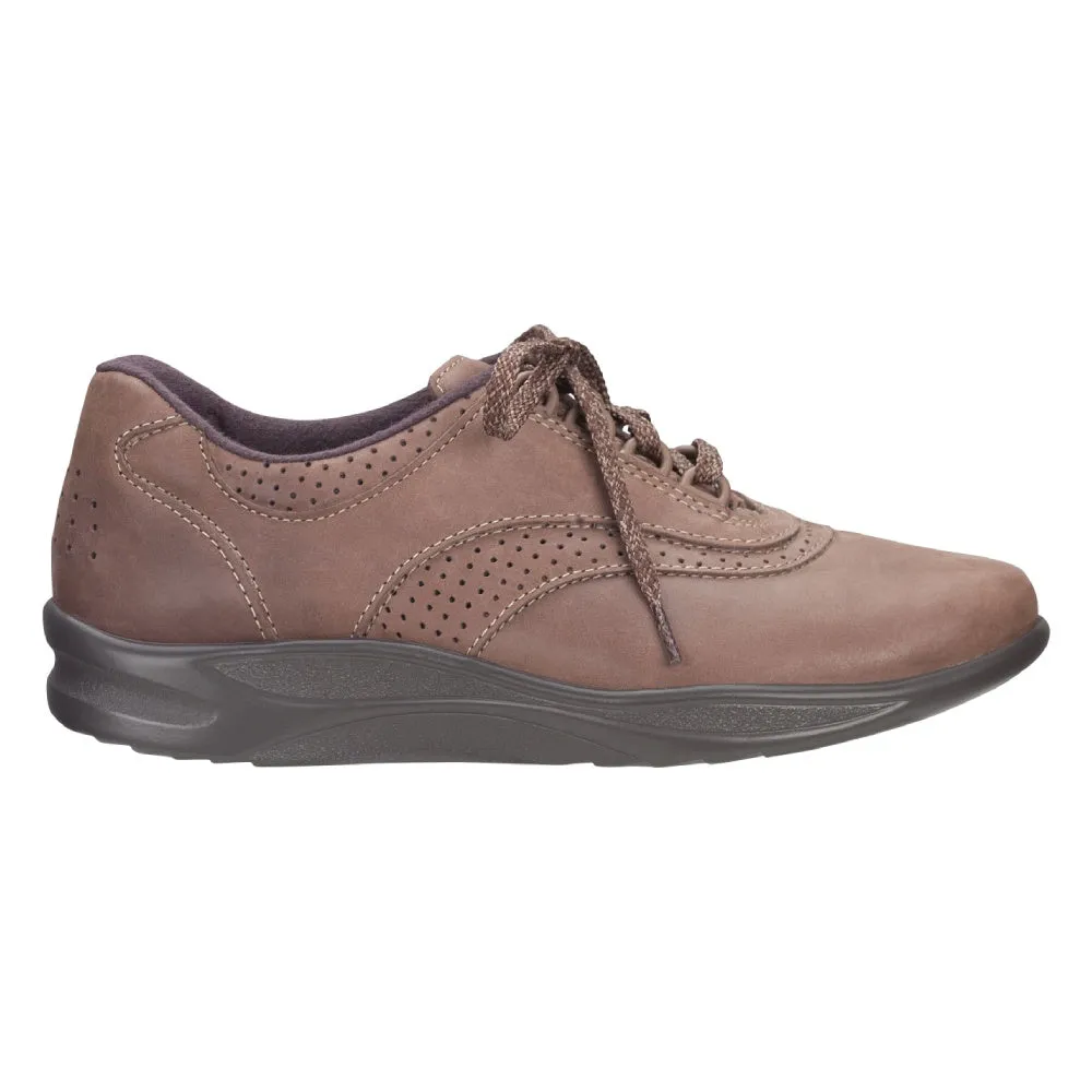 beginner - friendly running shoes Walk Easy - Chocolate Nubuck