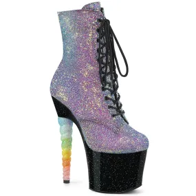 Chunky Sole UNICORN-1020G Purple-Blue Glitter/Black