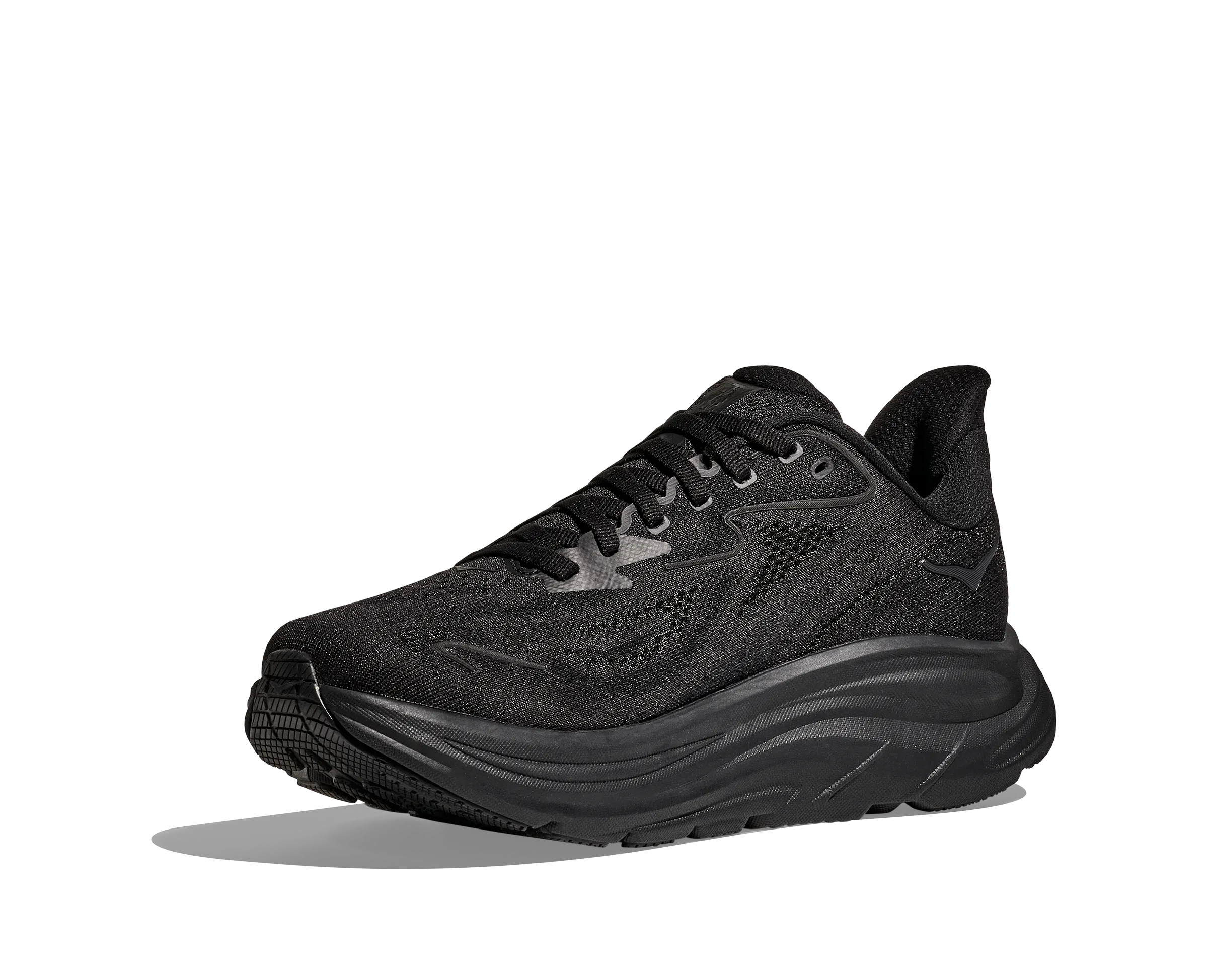 Men's Clifton 10 - Black / Black impact - resistant running shoes