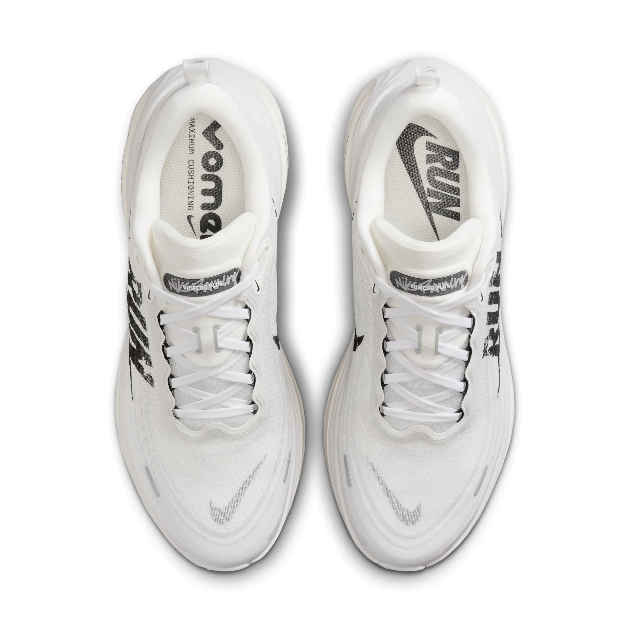 Nike Vomero Plus Men's Road Running Shoes Color: Summit White/black-vast Grey-sail Style: IH2268-100 Heat Free Power Flow