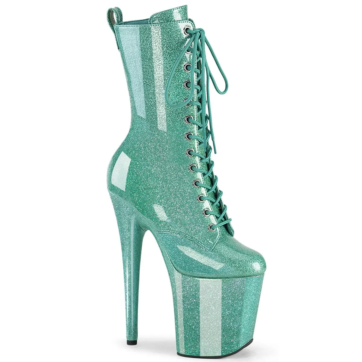 FLAMINGO-1040GP Aqua Glitter Patent/M Clean Finish