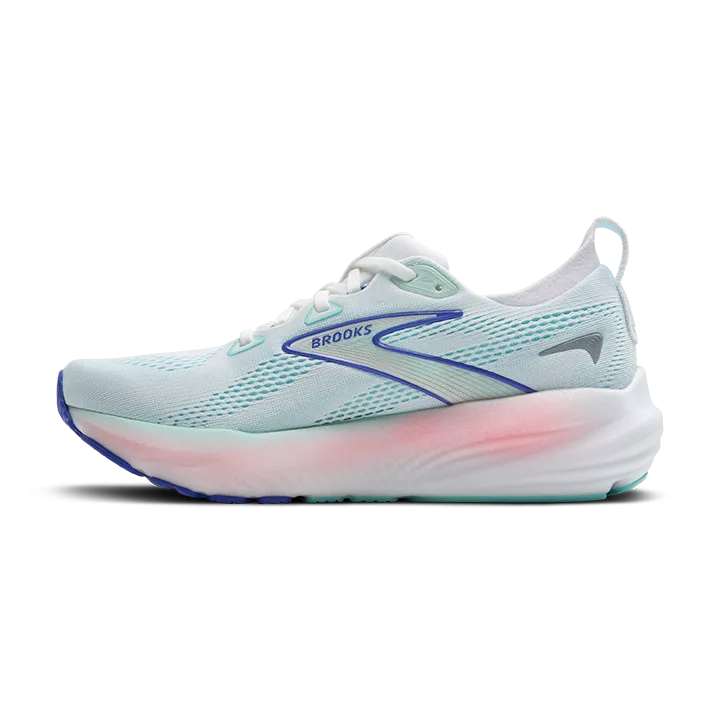 ShockDispersion weight - loss running shoe intention Women's Glycerin 22 - White / Limpet Shell / Amparo Blue