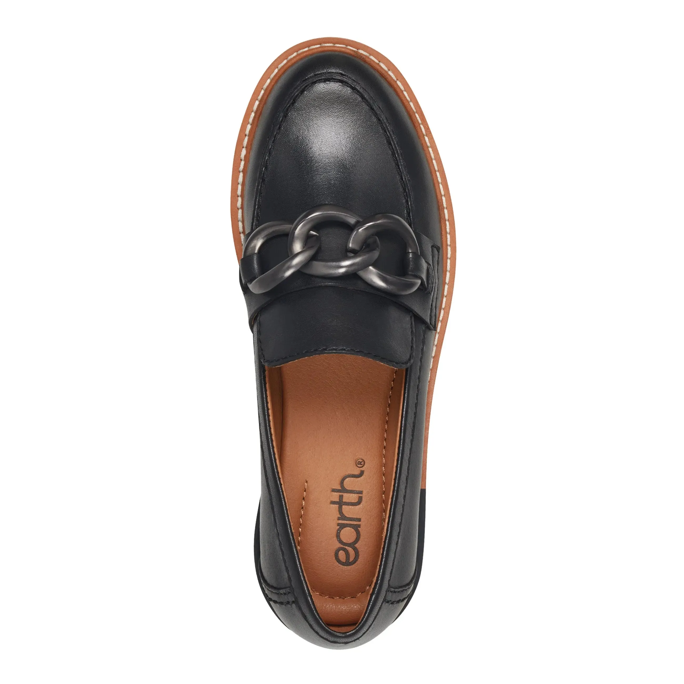 Zalor Round Toe Lug Sole Casual Slip-on Loafers Sleek Style Comfort Gusset