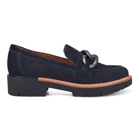 Durable Stitching Mid Length Zalor Round Toe Lug Sole Casual Slip-on Loafers