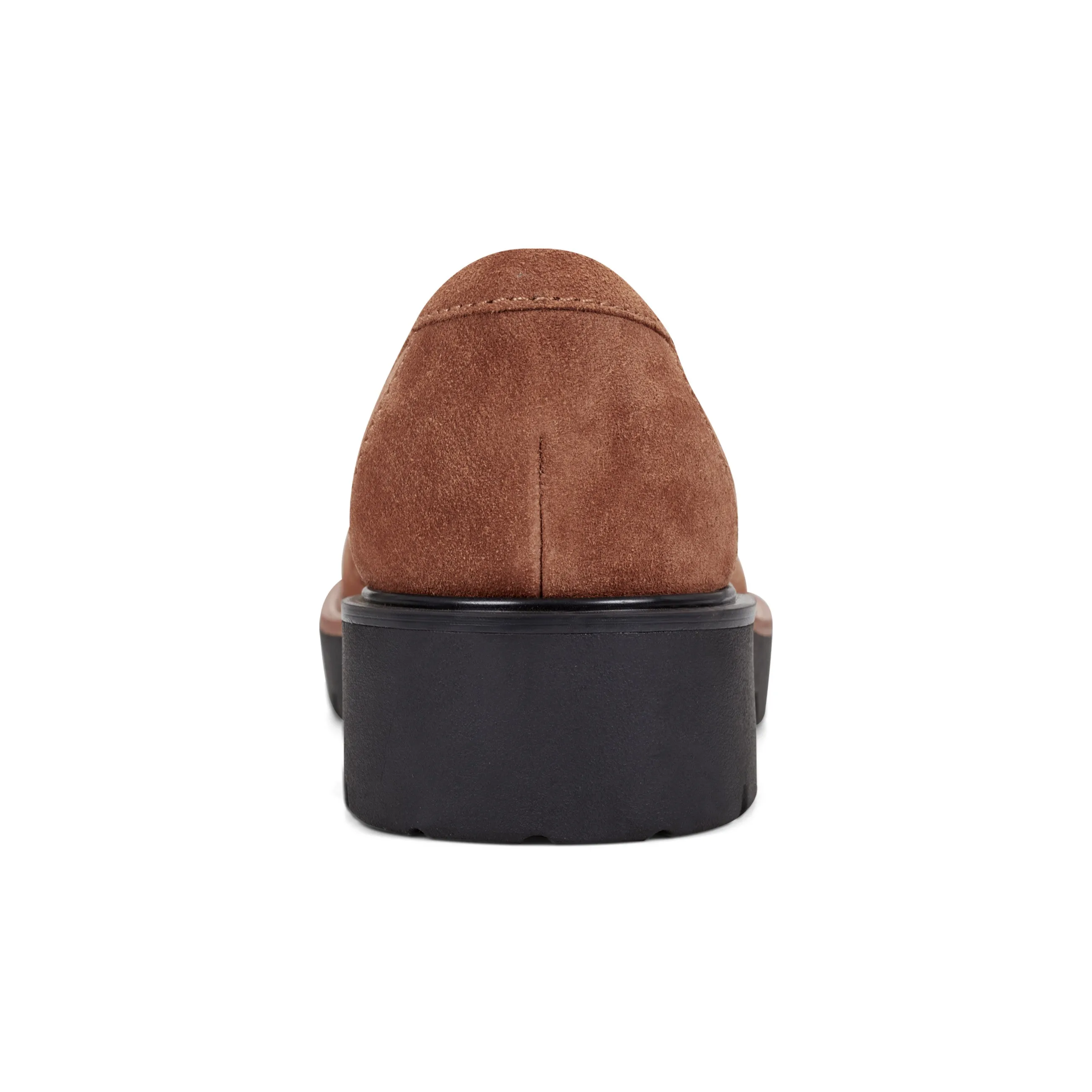 Zimm Round Toe Lug Sole Casual Slip-on Loafers work use Subtle Lines